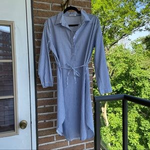 Striped Lightweight Blue Summer Dress